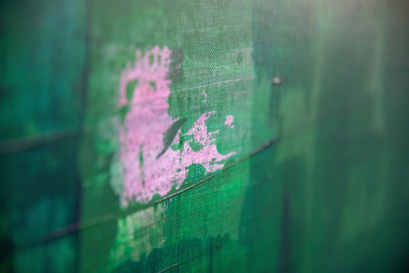 Smaragdgrün-Rosa - Detail 01 - Kathrin Bigler