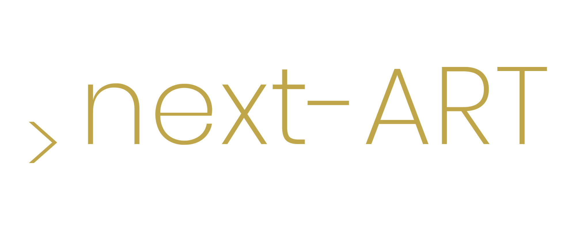 next-ART - Logo weisser Hintergrund Gold